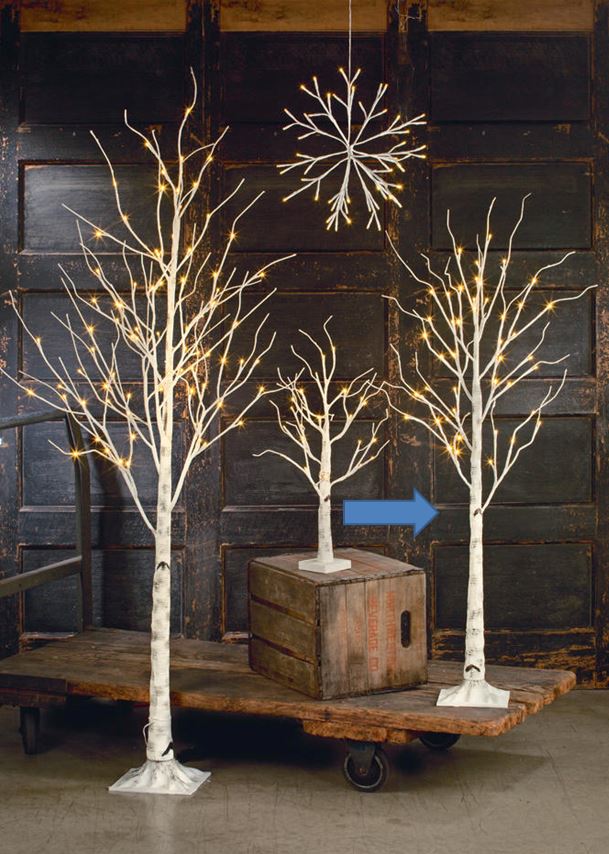 Display Tree - Medium Lighted White Birch